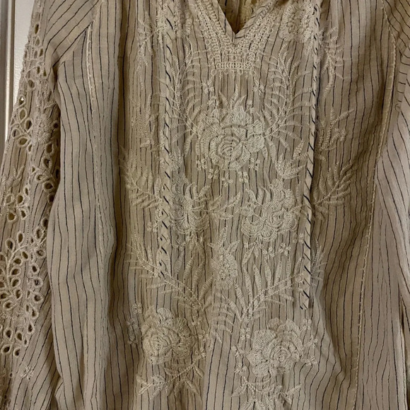 Johnny Was Ivory Marrakesh Embroidered Blouse - Picture 3 of 11